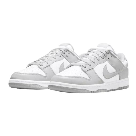 NWB NIKE Dunk Low Retro "White/Grey Fog" Sneakers Size 9 - Picture 3 of 6